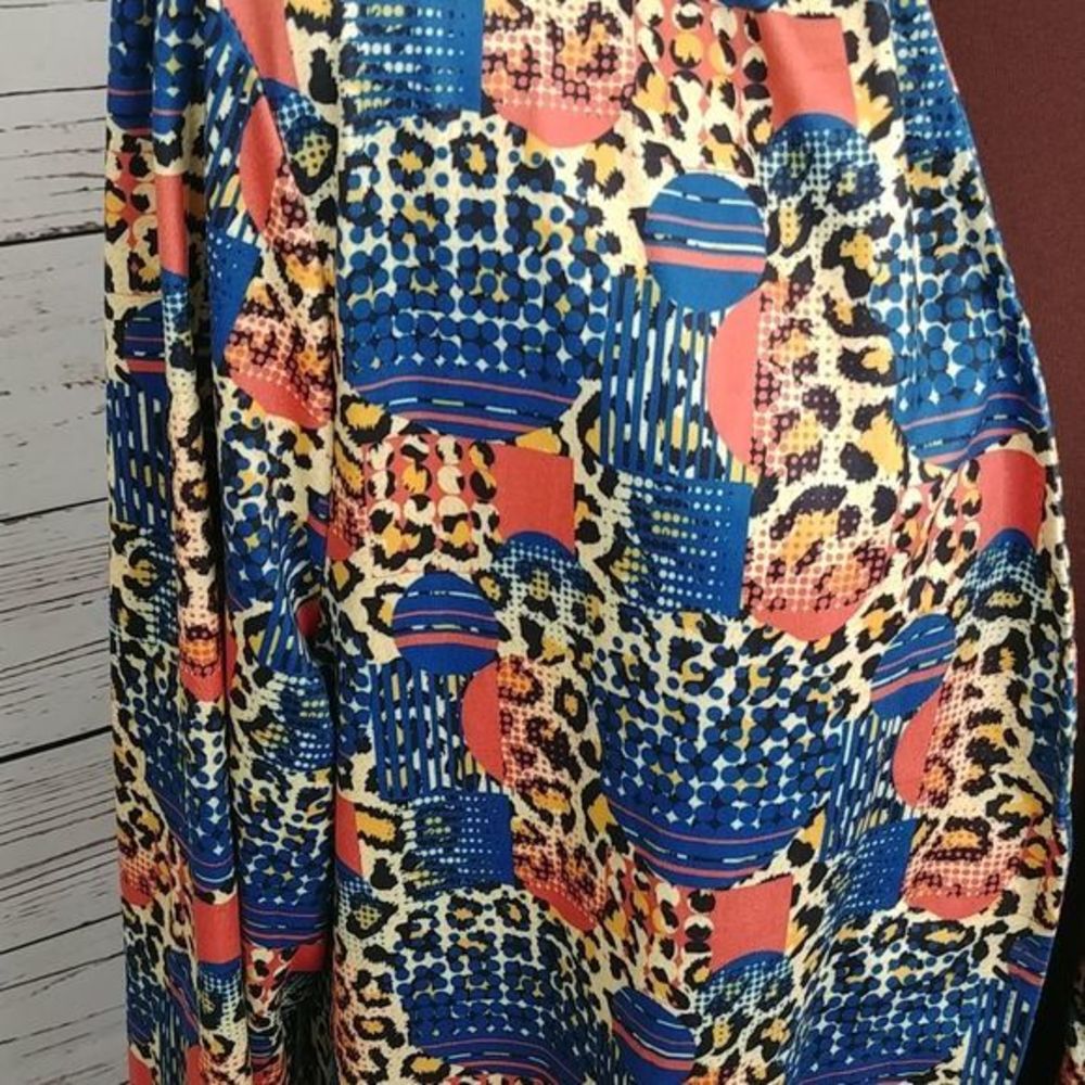 Reborn Abstract Leopard Print Ruffled Duster - Picture 6 of 8